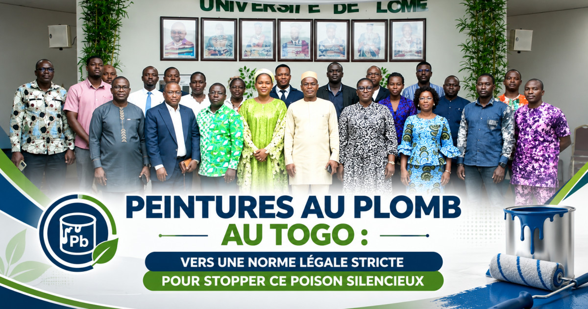 Peintures au plomb au Togo : vers une norme légale stricte pour stopper ce poison silencieux